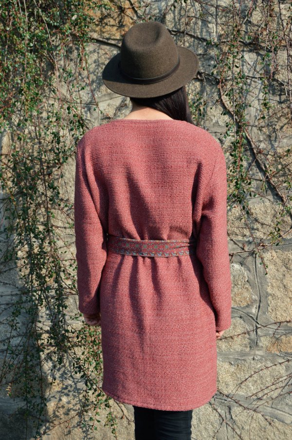 Malinovo ružový kabát